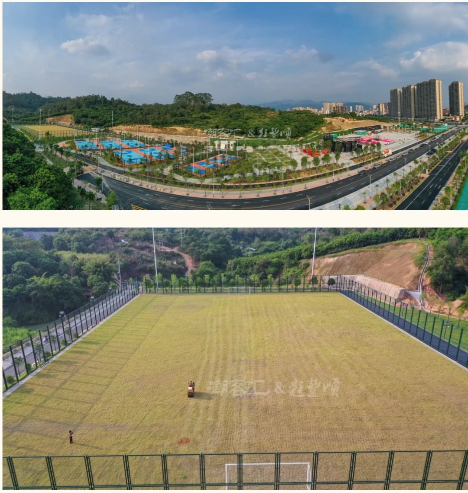 丰顺新地标!体育公园亮相:小鹿、草坪、球场……还有今晚的晚会大舞台